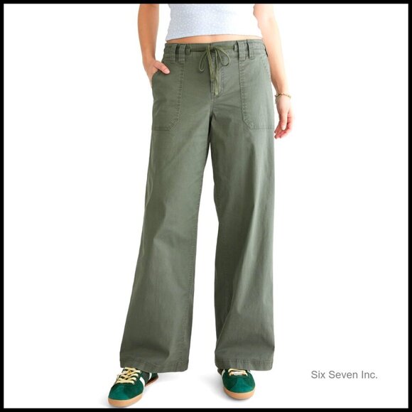 Denim - Low Rise Baggy Wide Leg Jeans Y2K Retro Chic Oversized Denim